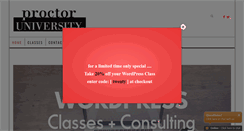 Desktop Screenshot of proctoruniversity.com
