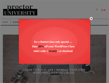 Tablet Screenshot of proctoruniversity.com